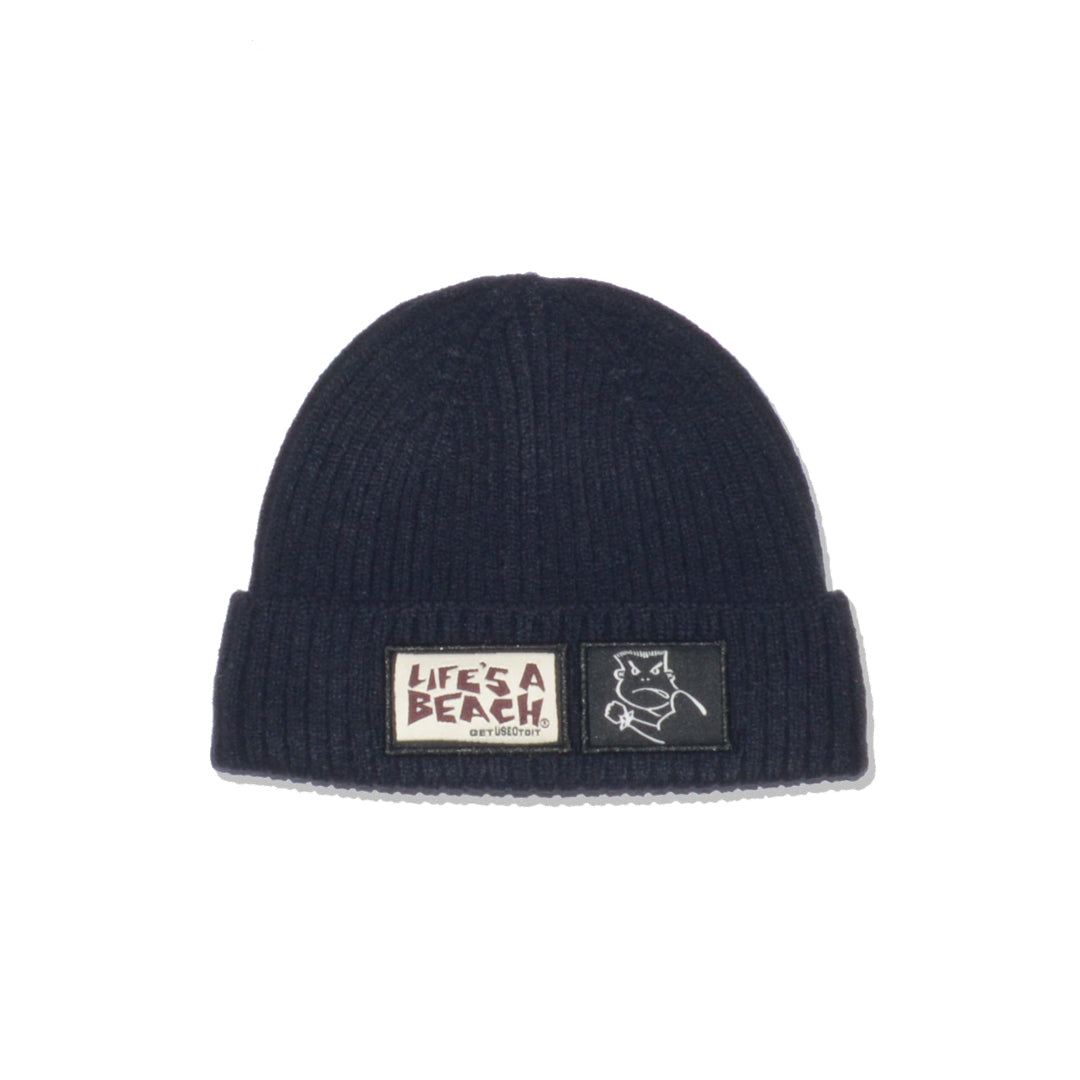 LAB BAD BOY CLUB CUFFED BEANIE NAVY