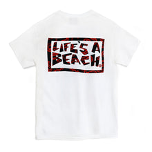 Load image into Gallery viewer, LIFES A BEACH - SNAKES BOX TEE - WHITE

